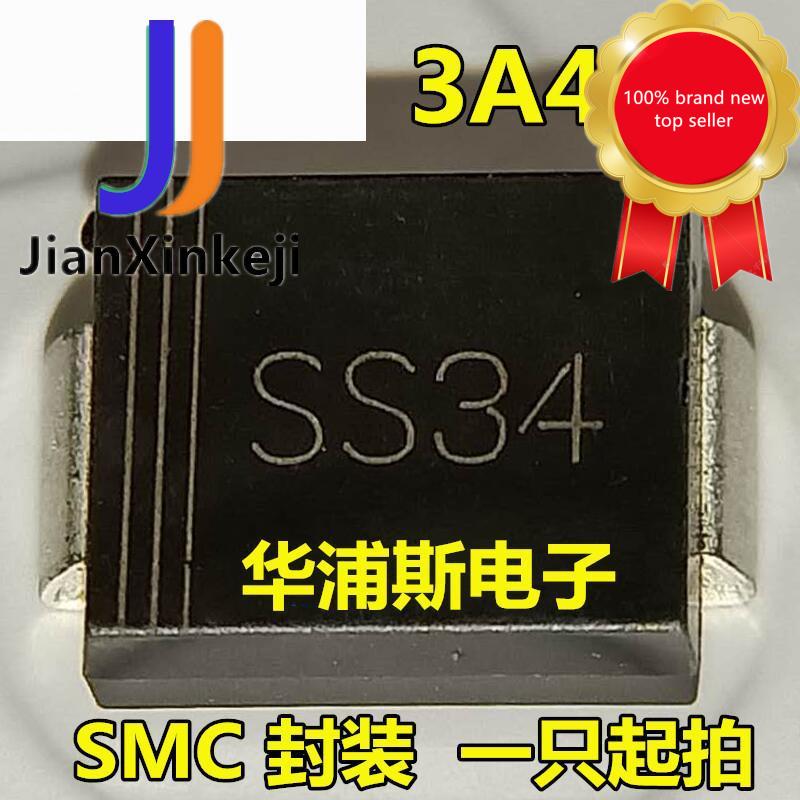 30pcs 100%  ο Ʈ Ű ̿ SK34 SS34 Ű SMC 40V3A IN5822 1N5822 SMD  